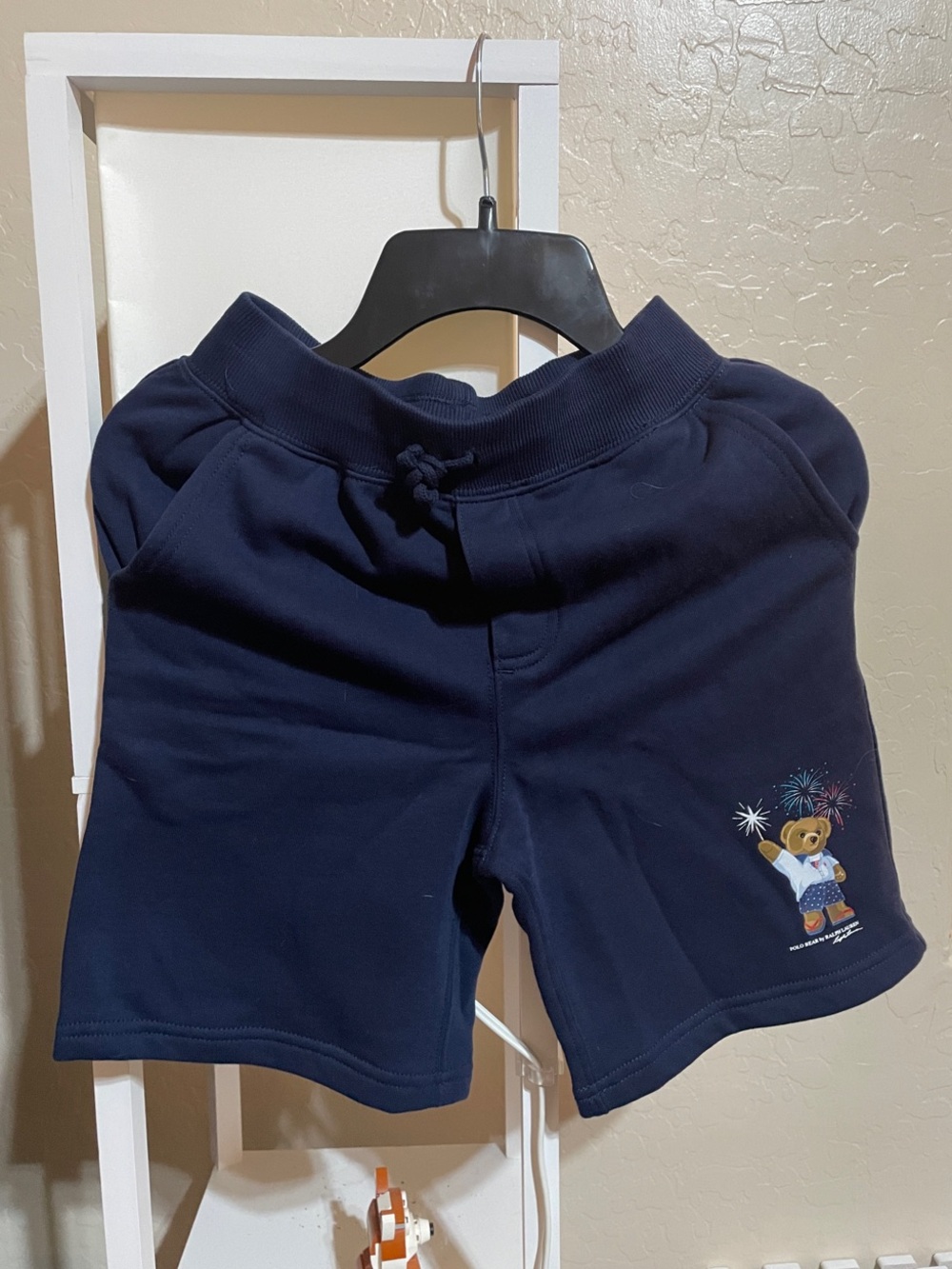 Polo by Ralph Lauren Navy Bear Graphic Kids Shorts